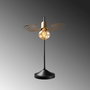 Opviq Angel - 5061 Lámpara de mesa negra y dorada
